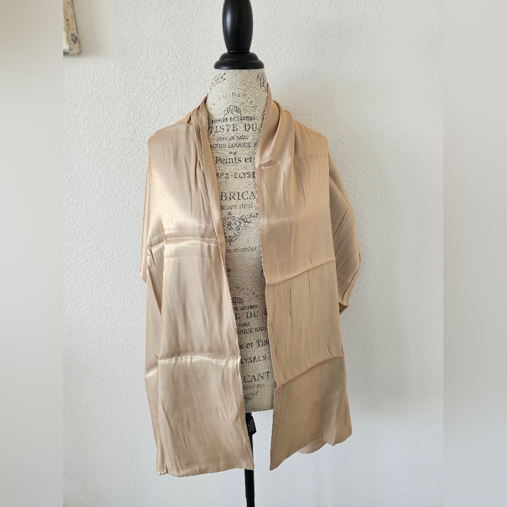Cejon Accessories Inc Rose Gold Sheen Wrap Scarf New With Tags